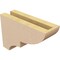 Ekena Millwork 3"W x 9"D x 6"H Classic Ridgewood Rough Cedar Woodgrain TimberThane Corbel, Primed Tan CORUR03X09X06RIDRCPR - alternate 5